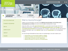Tablet Screenshot of neurochirurgie.be